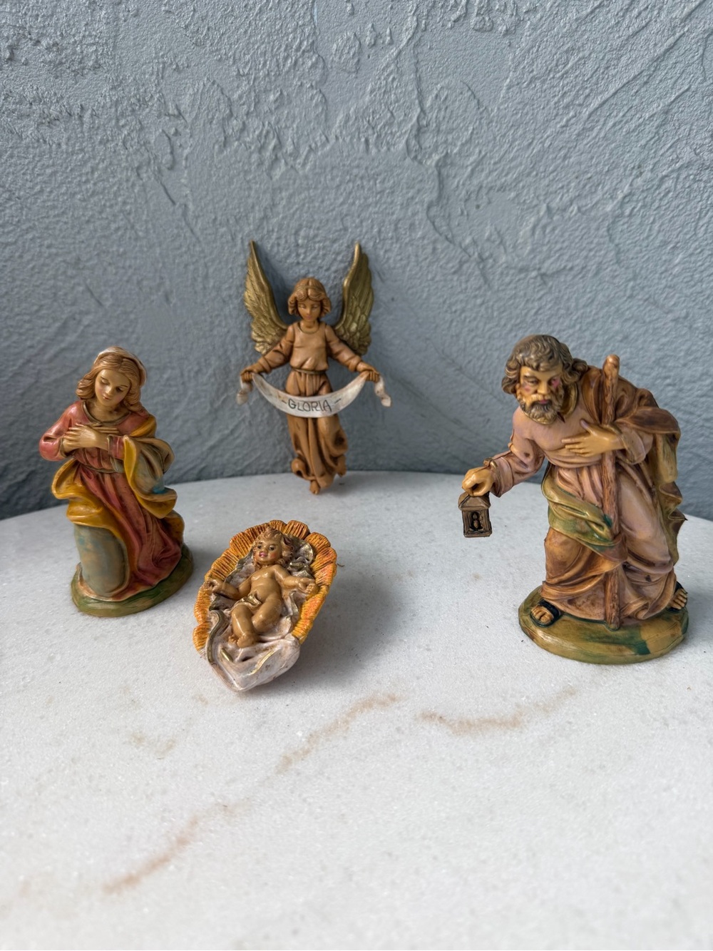 Vintage Nativity Set with Stable Made in Italy - Picture 5 of 9